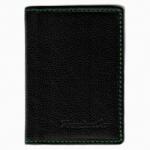 RH Portugal Premium Car black&green bőr jogosítvány és forgalmi en. tartó