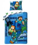 HALANTEX MINECRAFT - Atlantis, create explore survive ágyneműhuzat szett 140 x 200 + 70 x 90 cm (MNC248)