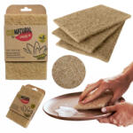 YORK Set 3 Bureți de Curățare din Material Natural - YORK ECO NATURAL, Fibre de Agave și PET Reciclat (yrx_032040)