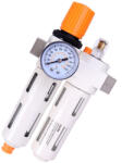 Technic Bloc Complet de Pregătire Aer - Filtru, Separator de Apă, Uleiator 1/4" Technic FC2010-02-40, Presiune de Operare 0-10 bar, Debit Maxim 1500 l/min, Volum Rezervor 100 ml (TF2-30175)