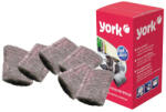 YORK Set 6 Bureți din Lână de Oțel cu Săpun Preîncărcat - YORK (yrx_005010)