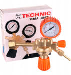 TC Technic Reductor de Presiune pentru Propan ZR-39 cu Manometru, Compatibil cu Butelii de 11 kg (TRS2-000593)