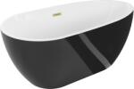 Mexen Eos 170x75 cm negru/alb/periat auriu (52471707575-55)