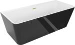 Mexen Volta 150x75 cm negru/alb/periat auriu (51131507575-55)