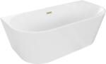 Mexen Oval 180x80 cm alb/periat auriu (52671808000-55)