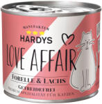  Hardys LOVE AFFAIR 6x185g Hardys LOVE AFFAIR Lazac & pisztráng nedves macskatáp