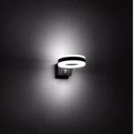 Maclean LED lamp, wall-mounted, with PIR sensor, PC+ALU, 20W, 1700lm, IP65, Neutral White 4000K, gray, MCE365 (CEN-70124)