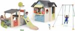 Smoby Set căsuță cu restaurant și magazin cu leagăn Chef House Life Smoby extensibilă și centru sportiv de joacă cu coș de baschet (SM810407-17) Casuta pentru copii