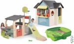 Smoby Set căsuță cu restaurant și magazin cu centru de joacă Chef House Life Smoby extensibilă și coș de baschet cu nisipar și prelată (SM810407-16) Casuta pentru copii