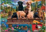 Schmidt Spiele 59778 - Dog Family by the Lake - 1000 db-os puzzle (59778)