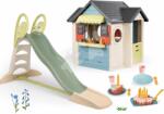 Smoby Set căsuță cu restaurant și magazin cu tort Chef House Life Smoby extensibilă și tobogan de 230 cm cu dublu val și apă (SM810407-8) Casuta pentru copii