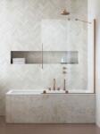 Radaway Furo Brushed Copper PND II szálcsiszolt réz kádparaván 180B (10109938-93-01L, 10112894-01-01)