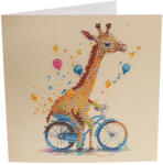 Craft Buddy Crystal Art Gyémántszemes emléklap - Zsiráf 18x18cm
