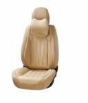  Univerzális autósüléshuzat-garnitúra, krémszínű ecobőr, első-hátsó