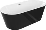 Mexen Luna 160x75 cm black/white/brushed nickel (52031607575-97)