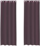 vidaXL 2 db lila fátyolfüggönyök rojtokkal 140x300 cm 4102106 (4102106)