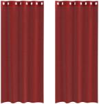 vidaXL 2 db borvörös fátyolfüggönyök rojtokkal 0.25 kg 4102157 4102157 (4102157)