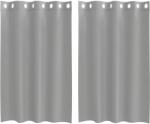 vidaXL 2 db világosszürke fátyolfüggönyök rojtokkal 140x175 cm 4102108 (4102108)