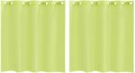 vidaXL 2 db almazöld fátyolfüggönyök rojtokkal 140x140 cm 0.26 kg 4102053 (4102053)