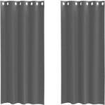 vidaXL 2 db sötétszürke fátyolfüggönyök rojtokkal 140x245 cm 0.25 kg 4102080 (4102080)