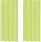 vidaXL 2 db almazöld fátyolfüggönyök rojtokkal 140x225 cm 0.25 kg 4102055 (4102055)