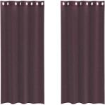 vidaXL 2 db lila fátyolfüggönyök rojtokkal 140x225 cm 4102103 (4102103)