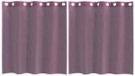 vidaXL 2 db lila fátyolfüggönyök rojtokkal 140x140 cm 4102101 (4102101)