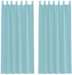 vidaXL 2 db türkizkék voile függönyök rúd zsebekkel 0.25 kg 4102238 4102238 (4102238)