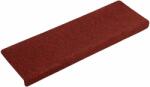 vidaXL 30 db piros öntapadó lépcsőszőnyeg 65x21x4 cm 3365695 (3365695)