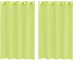 vidaXL 2 db almazöld fátyolfüggönyök rojtokkal 140x175 cm 4102054 (4102054)