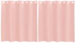 vidaXL 2 db rózsaszín fátyolfüggönyök rojtokkal 140x140 cm 0.26 kg 4102095 (4102095)