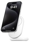 Belkin BoostCharge vezeték nélküli töltő Qi2-vel, összecsukható, mágneses, 15W, fehér (WIB007VFWH)