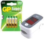 Well Pachet Pulsoximetru pentru Deget, Ecran LED, Senzor de Mare Precizie, Well si 4 Baterii R3 AAA (VIT-PULSOXIMETRU-1)