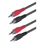 Somogyi Elektronic A 3X audió kábel bliszteres csomagolásban, 2 RCA dugó-2 RCA dugó, 1, 5 m