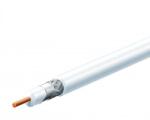 Somogyi Elektronic RG 6U-500/WH koax kábel, 75 Ohm, PVC és PE szigetelés, réz bevonatú acél ér, 48 szál rézharisnya, alumínium + PET fólia, 500m, fehér - dellaprint