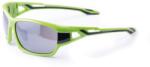 BikeFun Szemüveg BIKEFUN SPY fekete/zöld #2 smoke lencse, flash mirror C3