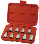 Extol PREMIUM 8818124 bitdugófej klt. , 9db, TORX, 1/2"×55mm (T20-25-27-30-40-45-50-55-60), CrV/S2 ( 8818124 ) (8818124)