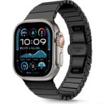 Tech-Protect Linkband - Apple Watch 4 / 5 / 6 / 7 / 8/ 9 / Ultra / SE (42 / 44 / 45 / 49 mm) - fém szíj, fekete - tokgalaxis