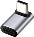Tech-Protect Ultraboost Aa02 adapter - Type-C / Type-C (USB-C) porttal, 90°-ban elfordított, szürke