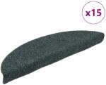 vidaXL 15 db zöld tűlyukasztott öntapadó lépcsőszőnyeg 65 x 21 x 4 cm (322359)