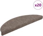 vidaXL 20 db bézs öntapadó lépcsőszőnyeg 56 x 17 x 3 cm (3365676)
