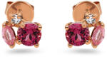 Heratis Forever Fülbevaló turmalinnal, rózsaszín zafírral Esther DIHU109R