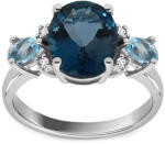  Fehérarany gyűrű london bleu topázzal 3, 9 ct DIHU089A