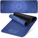 4FIZJO Covor de yoga și exerciții din piele de căprioară, 1, 5 mm, albastru