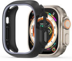 Apple Watch 7-9 (41 mm), Műanyag + szilikon védőkeret, szíj nélkül, közepesen ütésálló, Dux Ducis Bamo, sötétszürke