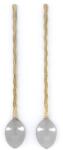 Doing Goods tejeskávé kanál Wavy Latte Spoon Set 2 db - többszínű Univerzális méret