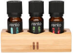 Rento 3 x 10ml szauna illat szett bambusz tartóban