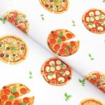 Goldea țesătură impermeabilă pentru fețe de masă - pizza delicioasă 160 cm