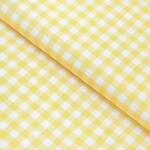 Goldea teflon szövet terítőknek - sárga kockás 160 cm