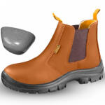 INGCO Cizme protectie, piele intoarsa si varf metalic, Chelsea (SSH08SB.43)